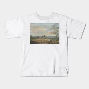 A Distant View of Maidstone, from Lower Bell Inn, Boxley Hill by Paul Sandby Kids T-Shirt